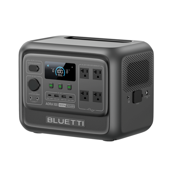 BLUETTI AORA 100 V2 ポータブル電源 斜めから見た公式商品画像